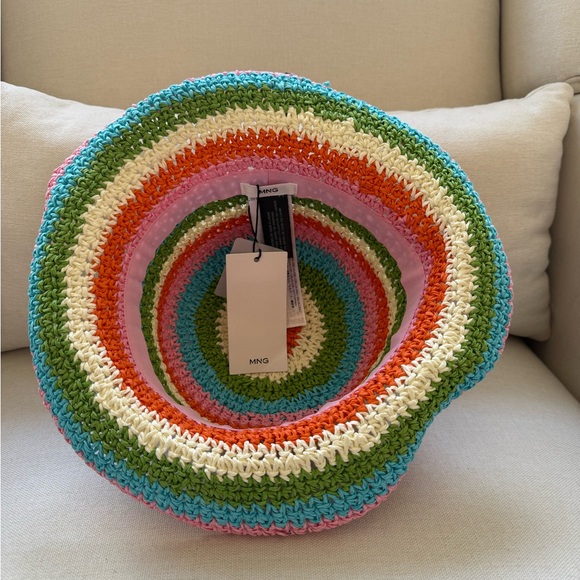 Striped Raffia Hat - Picture 7 of 7